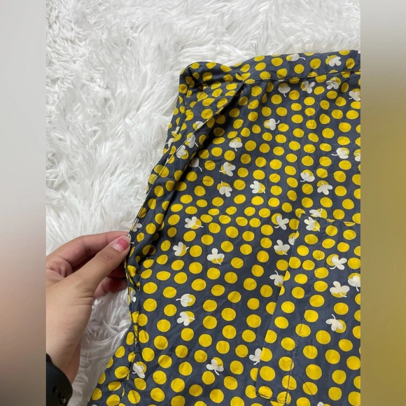 CAbi 100% Silk Clover Polka Dot Short Sleeve Button Down Blouse Women’s Size S - Picture 8 of 13